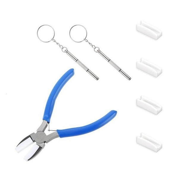 AOOOWER Jewelry Making Pliers Tool Nylon Flat Tip Pliers Tool for Jewelry Making Soft Tip Pliers for Beading Shaping Wire