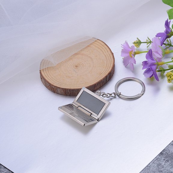 AOOOWER Keychain Simulation Computer Laptop Pendants DIY Women Men Car Keychain Keyring