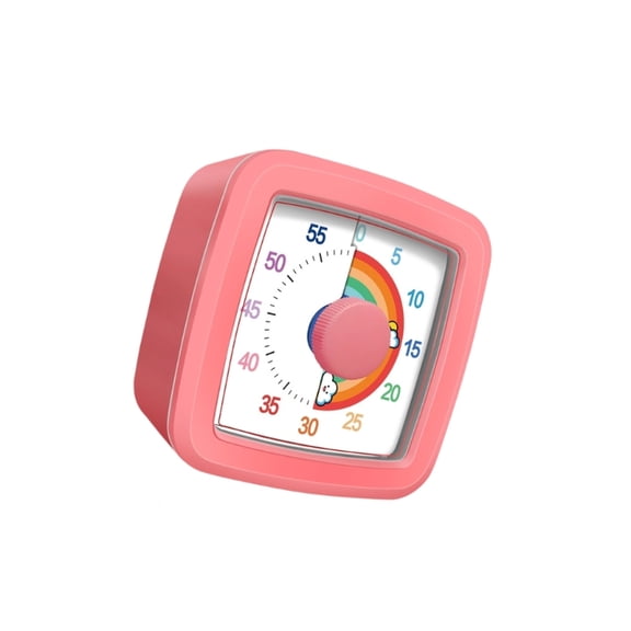 AOOOWER Kids Time Management Tool Visual Rainbows Timers For Focusing Training Battery Release Mechanical Learning Clock