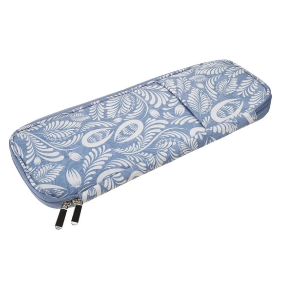 AOOOWER Knitting Needle Case Crochet Hooks Case with Clear Accessories Pocket