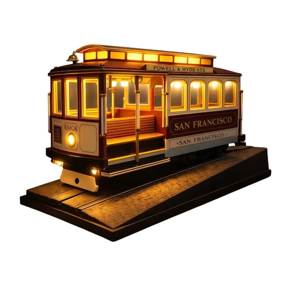 AOOOWER LED Bedside Lamp Table Light Train/Frisco Cables Car Desk Lamp Desktop Decorations for Bedroom Living Room Decors