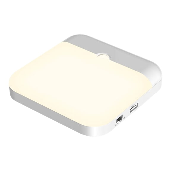 AOOOWER LED Motion Sensor Wall Light USB Charging Square Lamp Under Cabinet Light