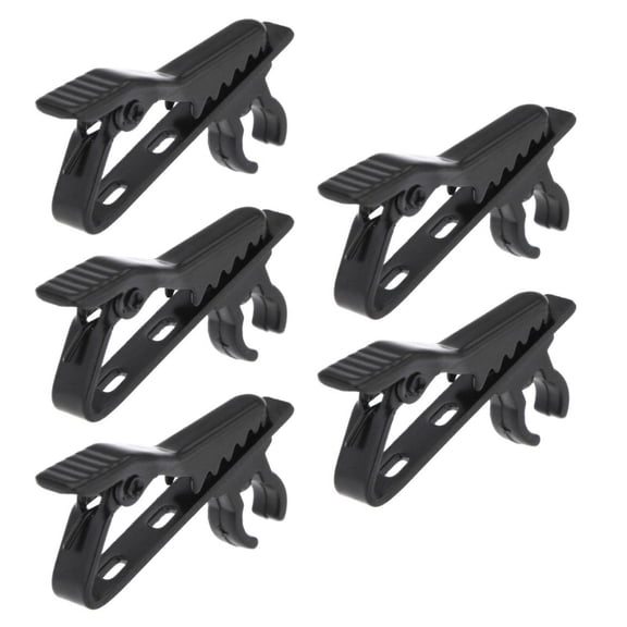 AOOOWER Lapel Microphone Clips Replacement Kit, 3/5/10Pcs Lavalier Mic Clips Metal Tie Clips Replaceable for Voice Recording