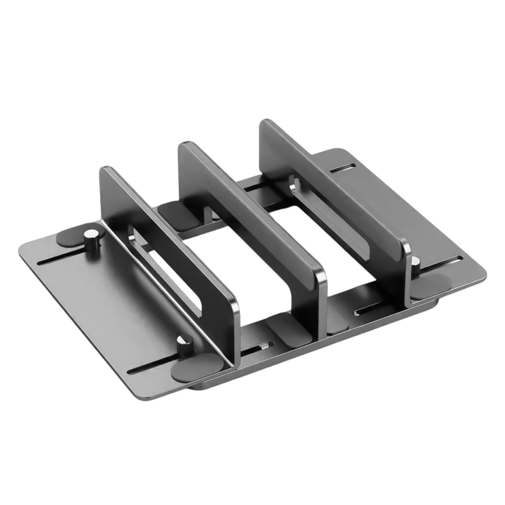 AOOOWER Laptop Holder Notebook and Tablet Vertical Stand, Adjustable Desk Laptop Storage For Multiple Devices