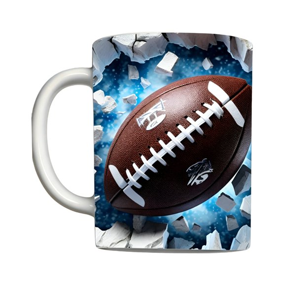 AOOOWER Large Capacity Coffee Mug Ball Game Themed Drinking Cup For Hot And Cold Drinks