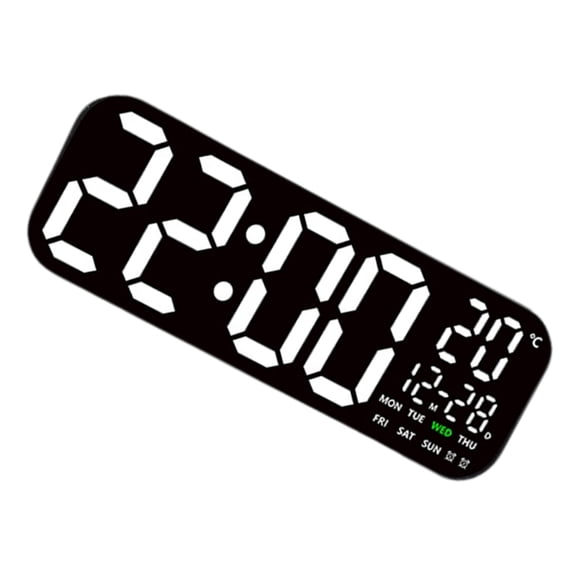 AOOOWER Large Screen LED Digital Clock with Remote Control Timer Functions Auto Dimming