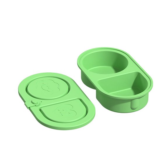 AOOOWER LeakPrevent Silicone Dividing Condiment Holder Food Storage Box For Hiking Work And Homes Kitchen Camping Organization
