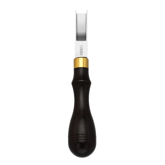 AOOOWER Leather Edging Skiving Beveler Tool Leather Edging Skiver Tool Leather Craft Tool Wood Handle Leather Craft Trimmer Tool