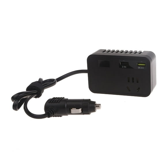 AOOOWER Lightweight Car Power Inverter with Booster for Laptops Tablets Multiple Protect