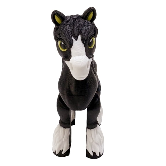 AOOOWER Little Horse Sculpture With Movable Legs Tail 3D Printing Art Decors Ornament