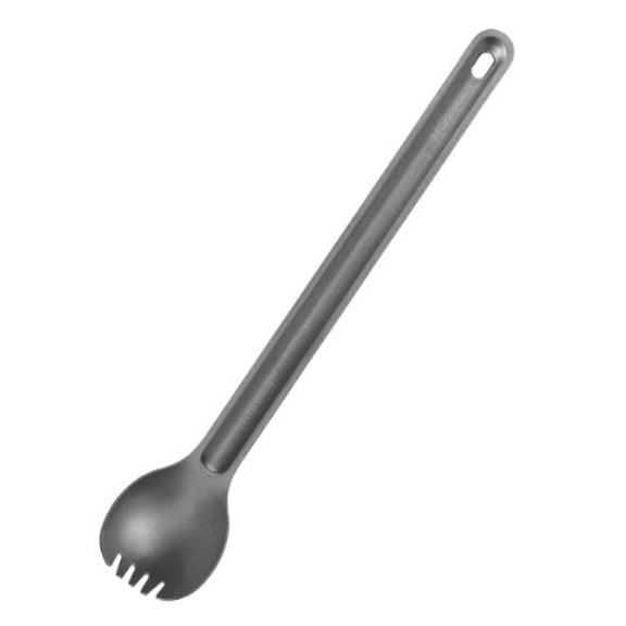 AOOOWER Long Handle Spork Spoon Lightweight Long Handle Titanium Spork Spoon Titanium Cutlery Outdoor Camping Backpacking