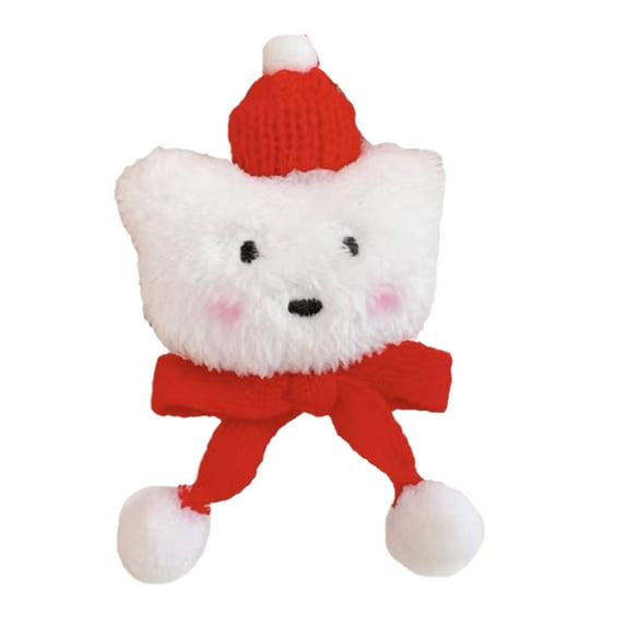 AOOOWER Lovely Plush Blush Bear Brooches for Women Man Couple Daily Party Coat Supplies