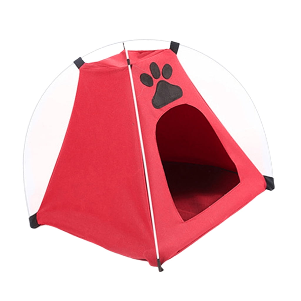 AOOOWER Lovely Print Cats House Tent for Small Dog Cats Cooling Tent Shelter House Pet Accessory Resting Tent for Indoor Outdoor