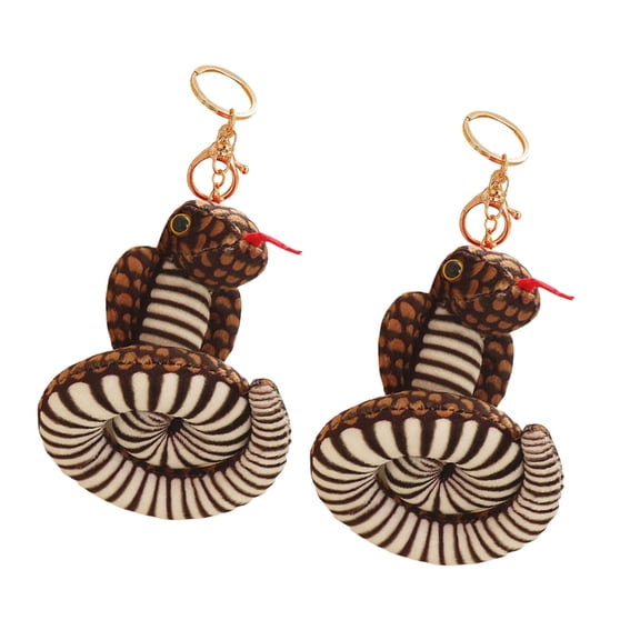 AOOOWER Lovely Snake Plush Decoration Portable for Adding Personality to Accessories