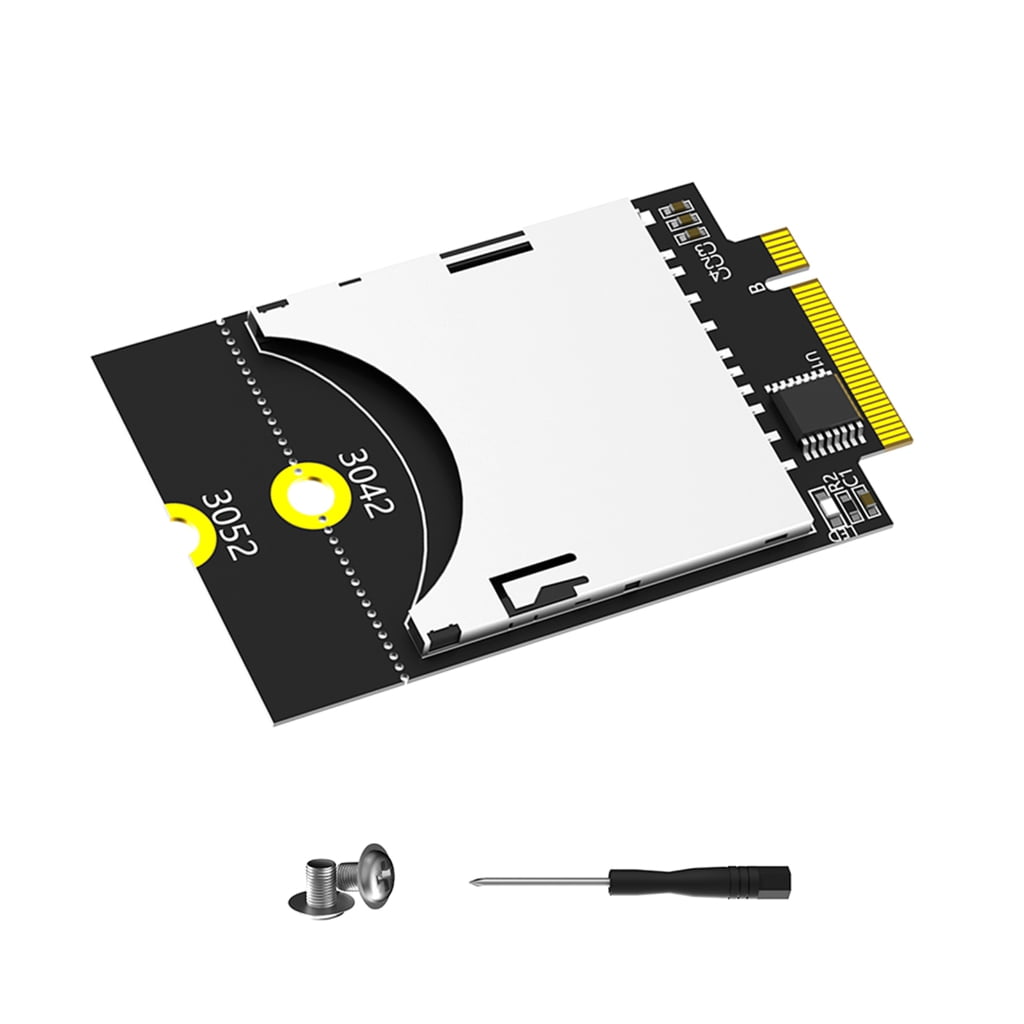 AOOOWER M.2 B Key USB Bus to SDCard Reader Adapter Risers Card M.2 NGFF ...