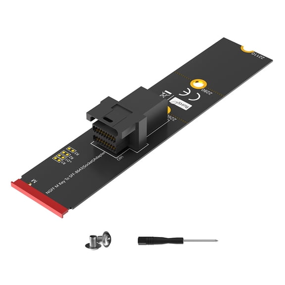 AOOOWER M.2 Key Module SFF-8643 for SFF-8643 NVMe SSDs 36Pin Connector Screw Hard Disk Adapter Support for 750 SSDs