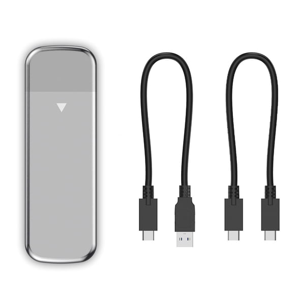 AOOOWER M.2 NVMe Solid Disk Enclosure Supports 10Gbps Fast Speed Data Transfer Aluminum