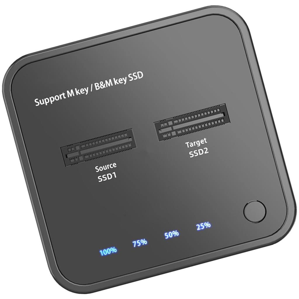 AOOOWER M.2 SSDs Enclosure with Offlines Clone Function, SATAs/PCIe Support, USB 3.1 Gens2 Interfaces for Fast 10Gbps Data Transfer