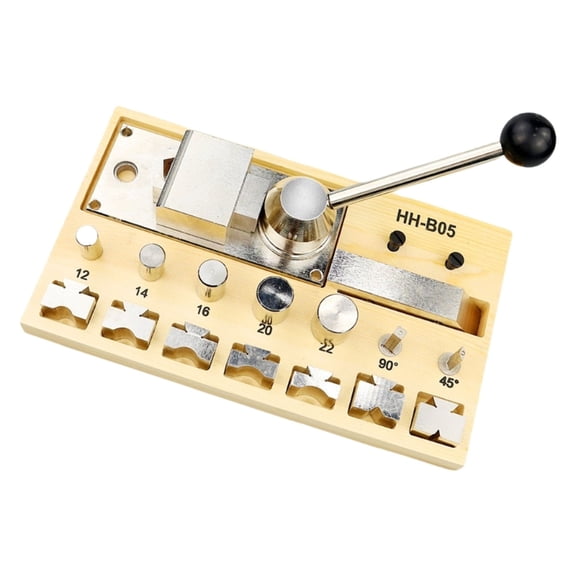 AOOOWER Metal Bending Tool Adjustable Carbon Steel Rings Bender Tool with Wood Base