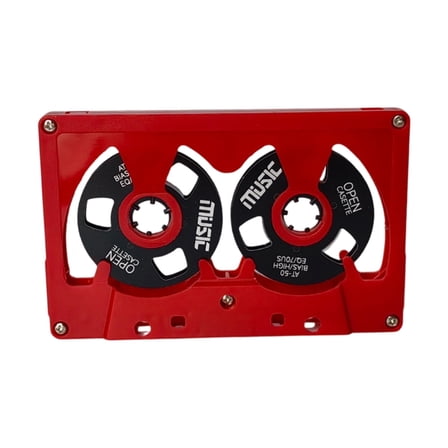 AOOOWER Metal Frame Blank Cassettes Tape 45min Recording Time Premium Materials Tape