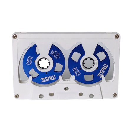 AOOOWER Metal Frame Blank Cassettes Tape 45min Recording Time Premium Materials Tape