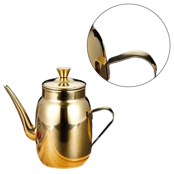 AOOOWER Metal Grease Container Oil Storage Jar Convenient Seasoning Bottle Oil Dispenser