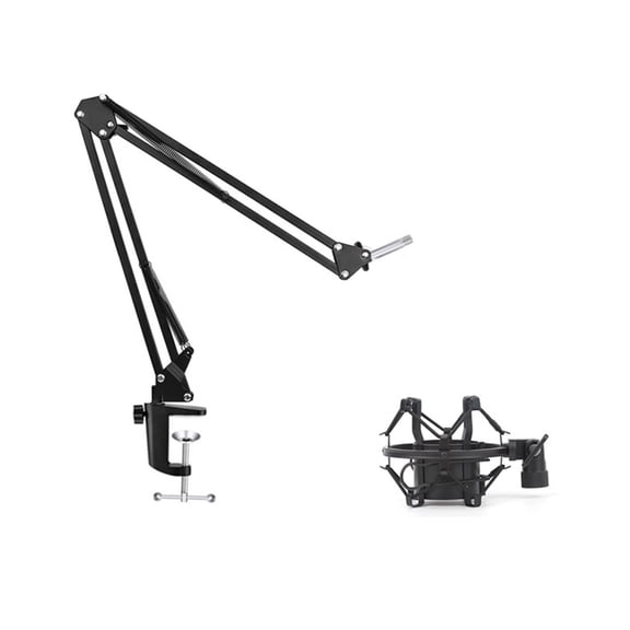 AOOOWER Metal Microphones Boom Arm Swivels for Studio and Live Streaming Applications