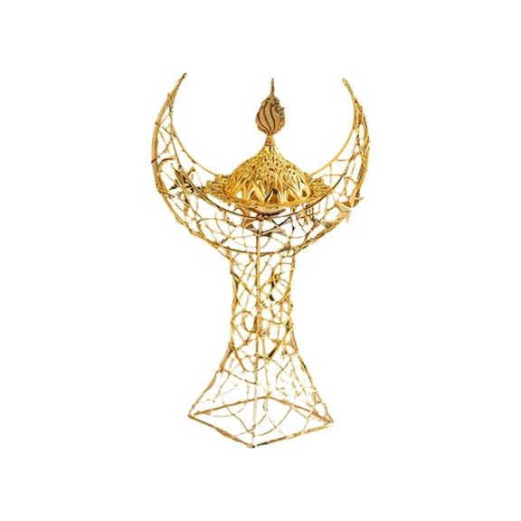 AOOOWER Metal Moon Tower Handheld Censers Muslims Aromatherapies Diffuser Incenses Stove