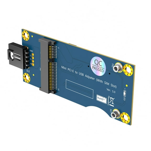 AOOOWER Mini PCIE to USB Adapter PCIe Card Key Board With Card Slot Expansion Card