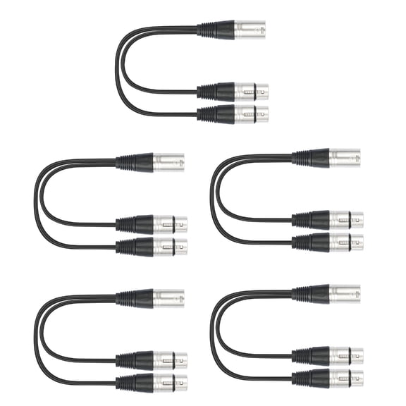 AOOOWER Mixers Limiter Speakers XLRs Male to 2 XLRs Female Y Adapter Cable Replacement