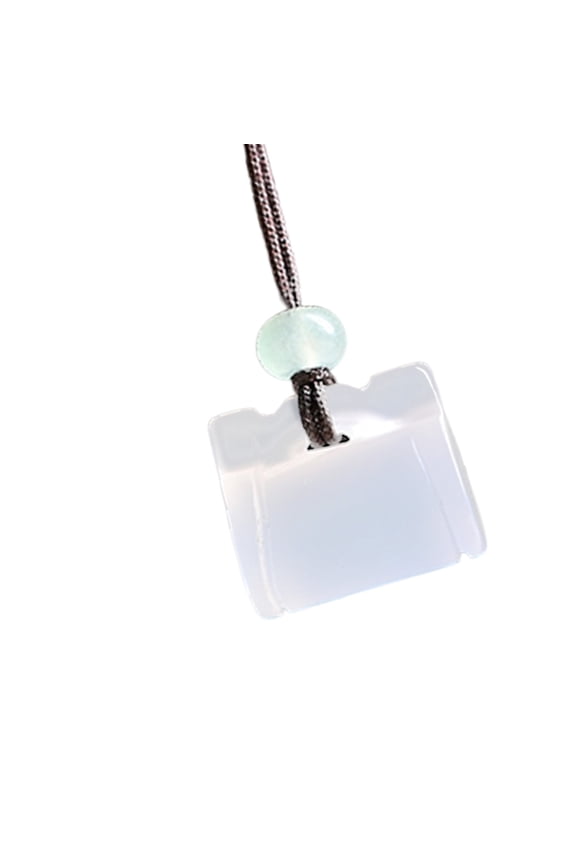 Modern Ethnic Jade Necklace with Intricate Handwoven Cord for Stylish Women and Lovers of Traditional Craft