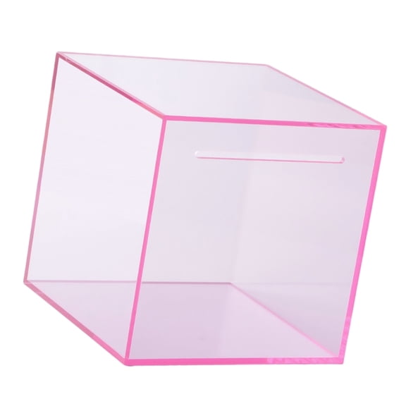 AOOOWER Modern Transparents Saving Box NonRemovable Coin Educational Piggybank Home Accessorys