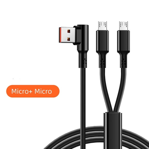 AOOOWER Multi Purpose USB Cable Lightweight USB Cable 2 in 1 Charger Nylon for Charging
