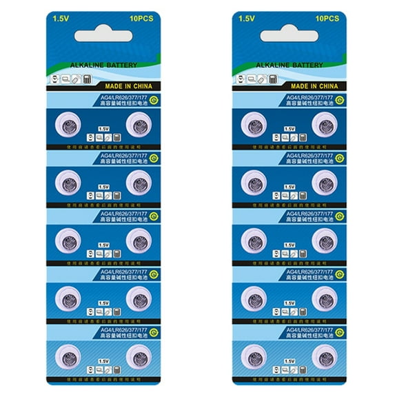 AOOOWER MultiPurpose LR626 1.5V Button Coin Cell Batteries For Toy And Remote Controls