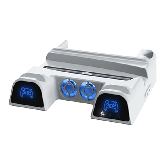 AOOOWER Multifunctional Vertical Stand with Cooling Fan 4-Gear Adjustable Controller Charging Dock Disc Organiser for P5