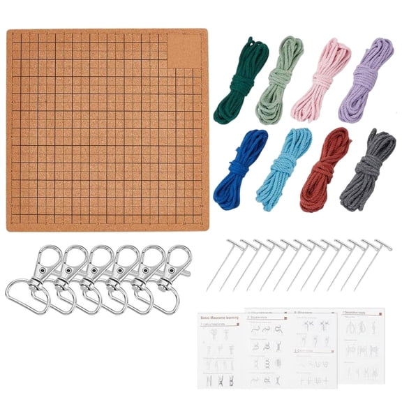 AOOOWER Multifuntional Tassels Board Reusable Braiding Tool for Handmade Bracelets Includes Pins and Easy to Follow Instructions