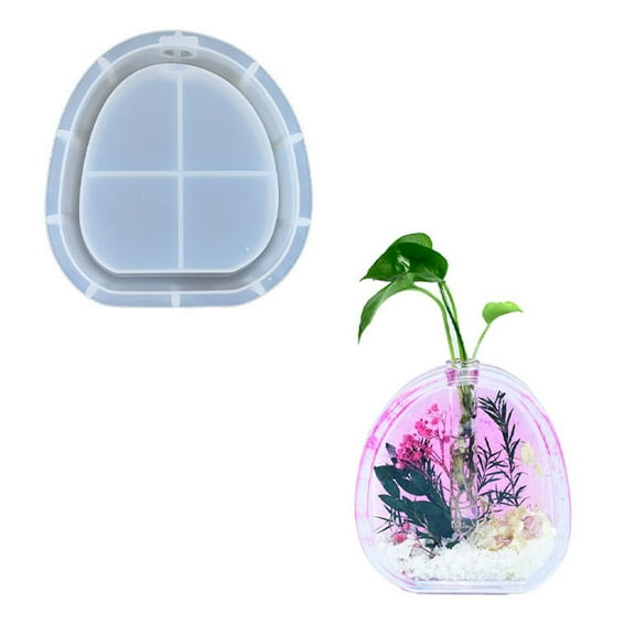 AOOOWER Multiple Shape Silicone Vase Molds for Artistics Hydroponic Plant Decorations