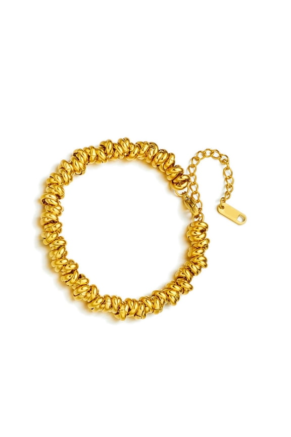 Multiple Vibranting Color Circle Beads Bracelet Adds Elegant Charm Daily Use