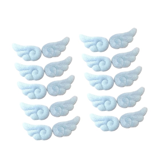 AOOOWER Multipurpose Farbic Angel Wing Pin With Safety Closures for Stylish Outfits Bags Hat Costumes Decoration