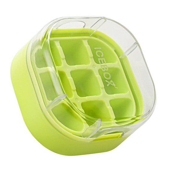 AOOOWER Multipurpose Silicone Ice Maker 9 Grids Easy To Disassemble Tray with Lid Odor Resistant Kitchen Tool