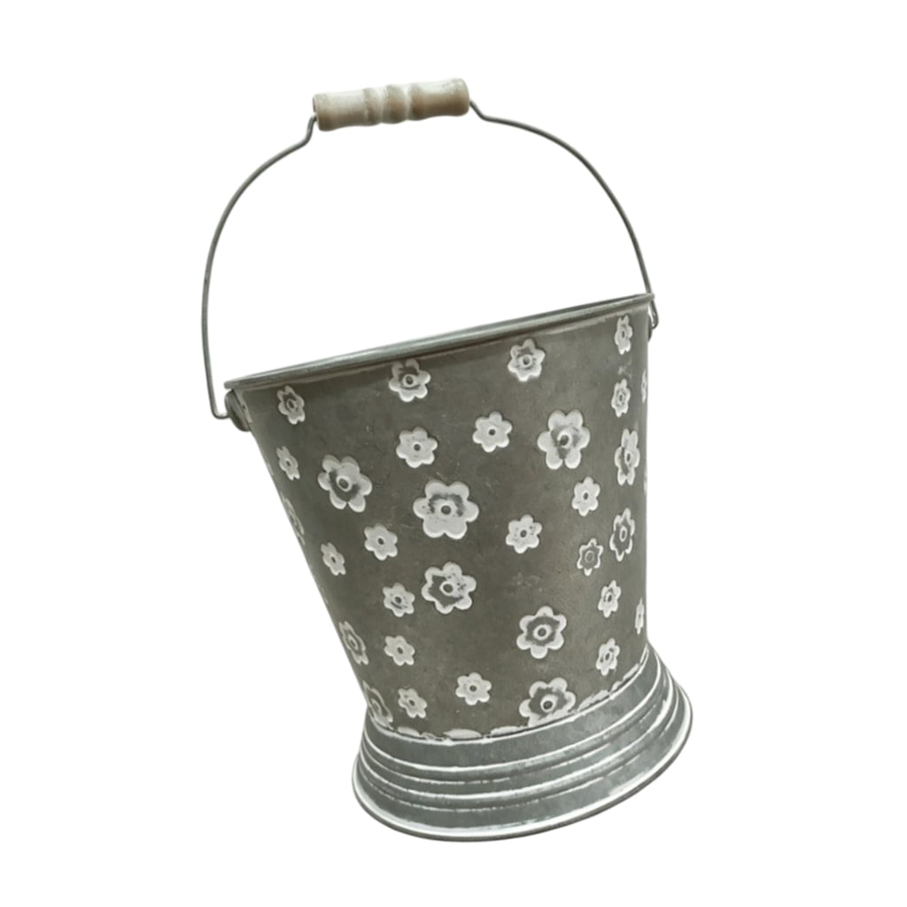 AOOOWER Multipurpose Small Iron Flowerpot Plant Pot Decorative Bucket ...