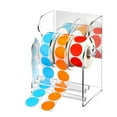 thumbnail image 1 of AOOOWER Multipurpose Sturdy Acrylic Label Dispenser Featuring Three Compartments Designs for Easy Sticker Management Setups, 1 of 6