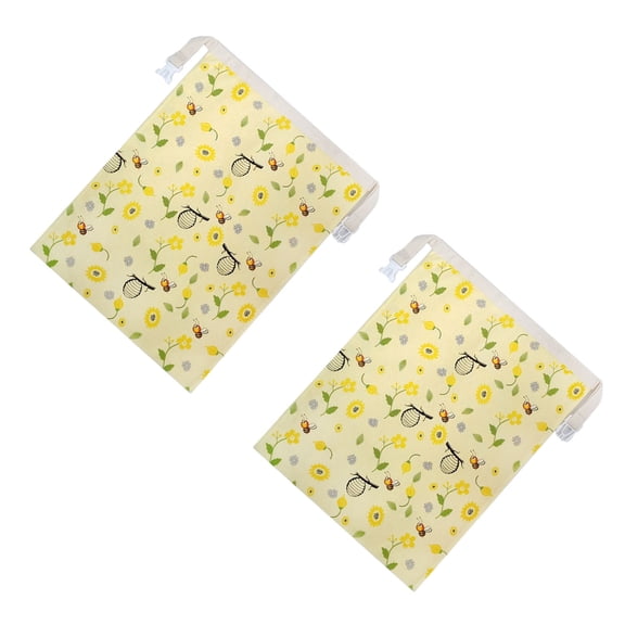 AOOOWER Natural Cotton Bread Container With Secure Closure For Extended Use