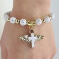 thumbnail image 1 of AOOOWER Nice Religious Stretch Bracelets Charm Angel for Cross Rosary Beads Bracelet Catholic Pendant for Women Jewelry Decor Gi, 1 of 7