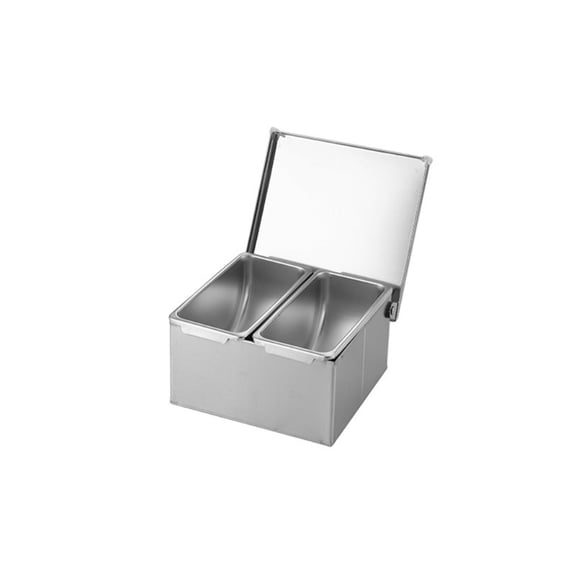 AOOOWER Nonrust Steel Spice Storage Box With Snap On Cover For Organized Cooking Space