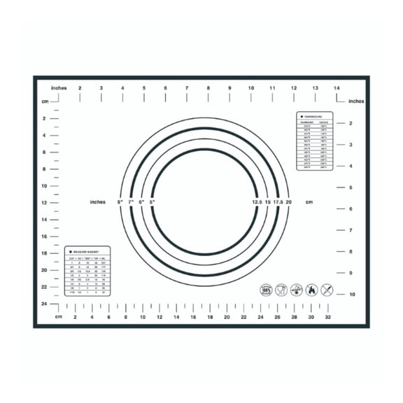 AOOOWER Nonslip Silicone Baking Sheet With 230°C Heat Resistance Easy Rolling Storage Space Saving Kitchen Pastry Mats