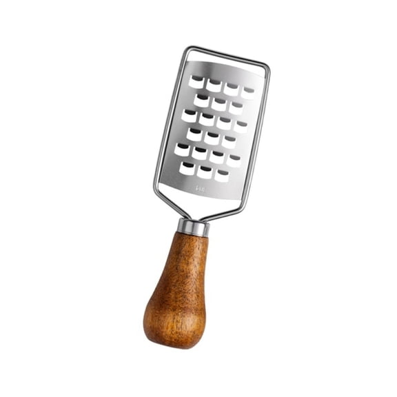 AOOOWER Nonslip Wood Handle Cheese Shredding Rustproof Steel Mini Vegetable Grater Tool