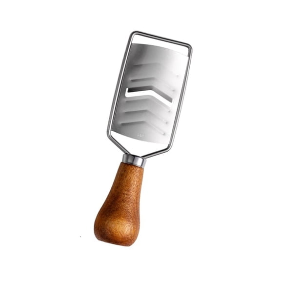 AOOOWER Nonslip Wood Handle Cheese Shredding Rustproof Steel Mini Vegetable Grater Tool