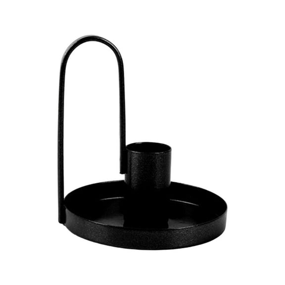 AOOOWER Nordic Metal Candle Holder with Handle Table Centerpieces Iron Taper Candlestick