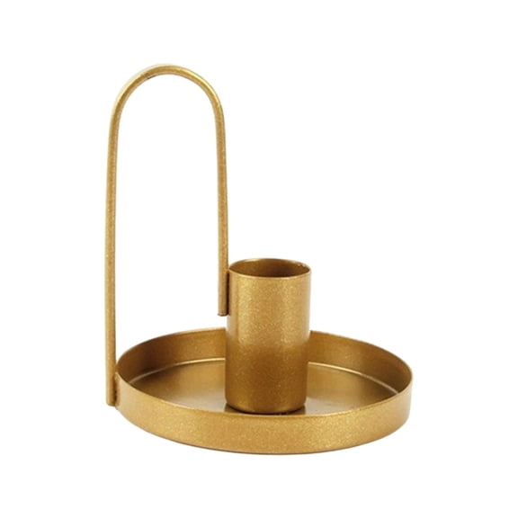 AOOOWER Nordic Metal Candle Holder with Handle Table Centerpieces Iron Taper Candlestick